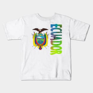 Ecuador Coat of Arms Design Kids T-Shirt